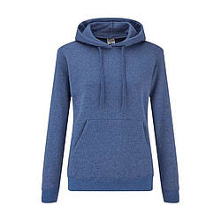 Жіноча толстовка з капюшоном темно-синя 038-32