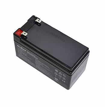 Акумулятор гелевий Rebel 12V 1.3Ah, BAT0404 (вир. 2025.06.17)