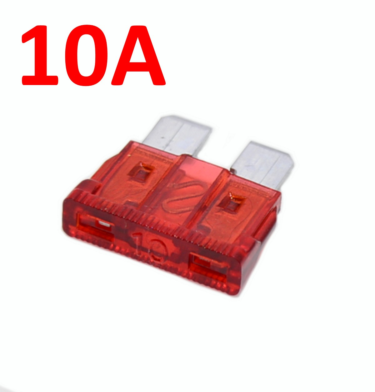 Запобіжник авто П-подібн. 10А 32В MIDI (19мм), червоний, BEZ4011-10,1, фото 1