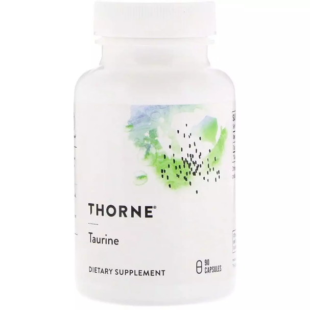 Таурин, Taurin, Thorne Research, 90 капсул