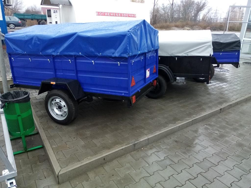 Тент 2,20 х 1,30 ПВХ Єврофура на легковий причеп ПАВАМ, фото 1