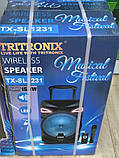 Колонка акумуляторна з мікрофоном ZPX ZX-7766 200W (Bluetooth/USB/FM/TWS), фото 5