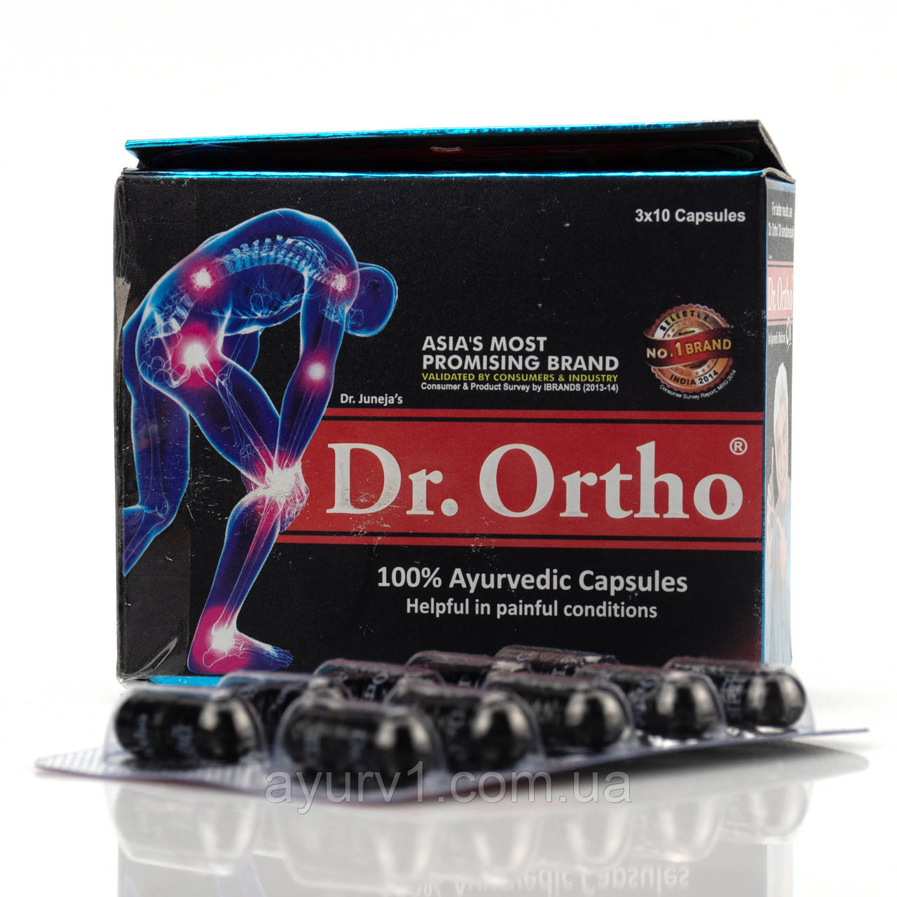 Аюрведические капсулы от боли в суставах, Dr Ortho Capsule, 30 кап