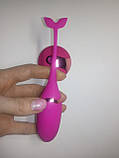 Мінівібратор яйце з пультом, вібро яйце з плавцем USB, інтимні іграшки вагінальні кульки, фото 3