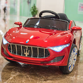 Дитячий електромобіль Maserati (2 мотори по 25W, 2 акумулятори, MP3) Baby Tilly T-7637 RED Червоний