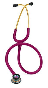 Стетоскоп Littmann Classic II 2157 Неанотологічний (Малиновий з головкою кольору веселки)