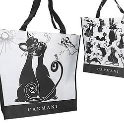 Сумка Чорно білі коти Carmani, 46х11х38 см