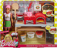 Игровой набор Барби Пицца шеф повар в пиццерии с пластилином Barbie Pizza Chef Doll and Playset Оригинал