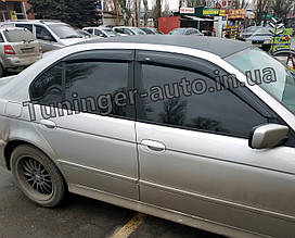Дефлектори вікон (вітровики) BMW Е39 1996-2004 Sedan (Hic)