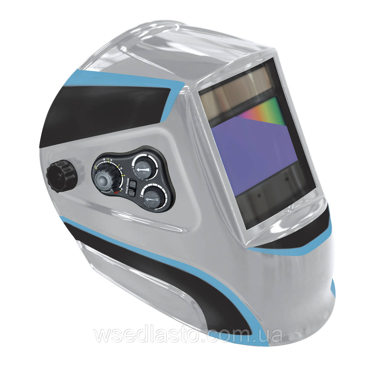 Зварювальна маска GYS LCD ERGOTECH 5-9/9-13 SILVER TRUE COLOR 044173