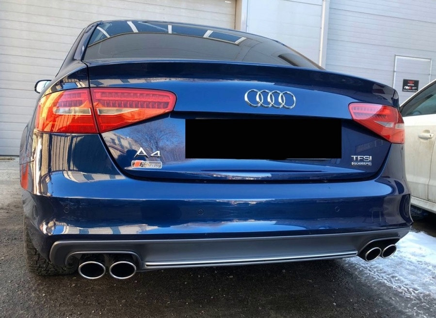 Дифузор Audi A4 B8 S-line (12-16) тюнінг обвіс стиль S4