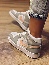 Кросівки Nike Air Jordan 1 Mid жіночі шкіряні, фото 6