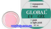 ГЕЛЬ ДЛЯ НАРАЩУВАННЯ НІГТІВ GLOBAL (LIGHT PINK) 15 Г