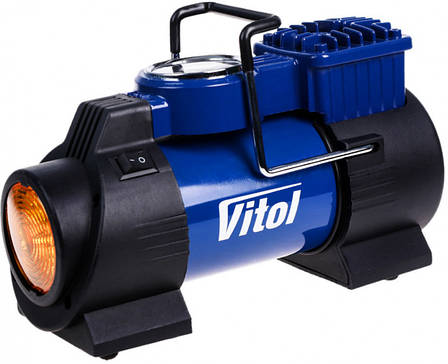 Автомобильный компрессор VITOL K-60 150psi/15Amp/40л/прикуриватель, фото 1