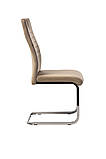 Вельветовий стілець S-120 коричневий від Vetro Mebel з ручкою, фото 3