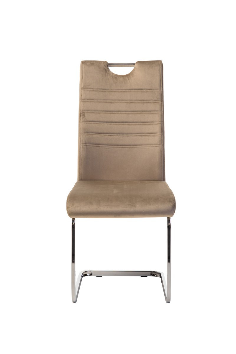 Вельветовий стілець S-120 капучино от Vetro Mebel, фото 1