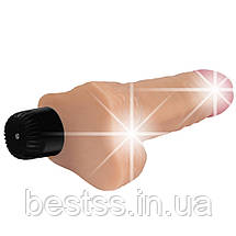 Реалістичний вібратор Real Feel Vibrator 14 Flesh 7", фото 4