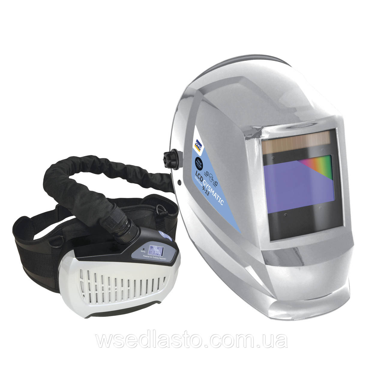Зварювальна маска респіраторна LCD GYSMATIC 9/13G AIR TRUE COLOR XL GYS