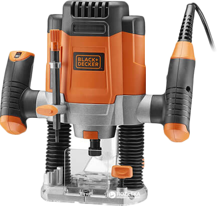 Фрезер, 1200 Вт, 8000-28000 об/хв, цанга 6/8 мм, макс глибина 52 мм INTERTOOL DT-0950, фото 1