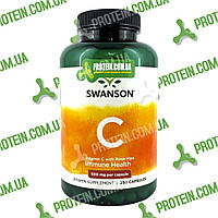 СРОКИ 06.23!!! Витамины USA ORIGINAL!!! Swanson Vitamin C with Rose Hips 500 мг 250 капс