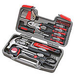 Набір побутового ручного інструменту в кейсі 39 предметів, фото 2