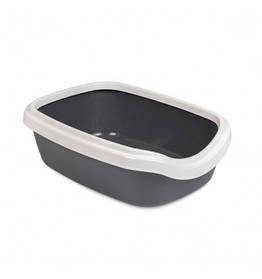 Туалет для котів Comfort сірий М 41х30х13,5 см Природа