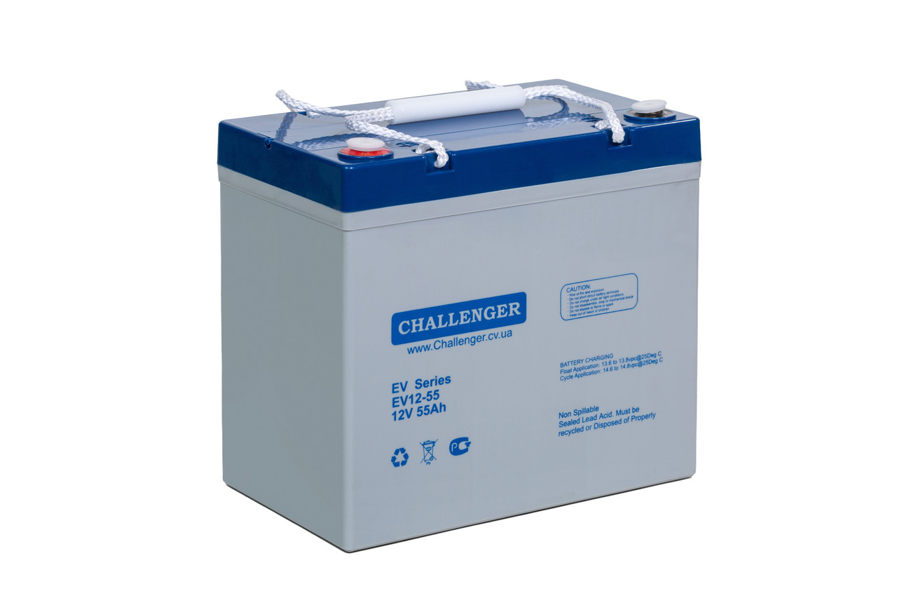 AGM акумулятор Challenger EV12-55Ah 12V для спецтехніки