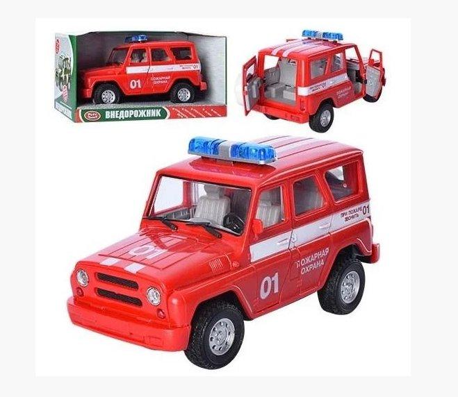 Машина УАЗ Пожежна охорона 9076-E зі світлом та звуком