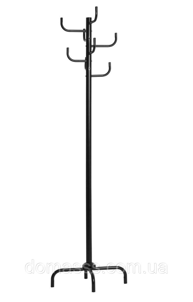 Вішалка металева чорна підлогова для одягу Кактус d50х184 см (12587K02 BK), фото 1