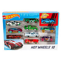 Набор из 10 машинок Хот Вилс Hot Wheels 10 Car Gift Pack в ассортименте 54886