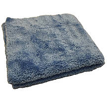 Мікрофібровий рушник плюшевий - Autofiber Korean Plush 40x40 см. 470 gsm синій (TPK470BE)