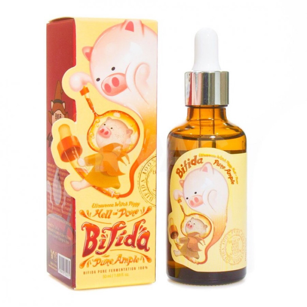 Сироватка для обличчя з екстрактом лізата біфідобактерій Elizavecca Hell-pore Bifida Pure Ample 100% 50 мл