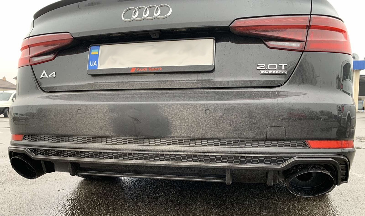 Дифузор Audi A4 B9 S-line тюнінг обвіс стиль RS4