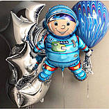 Фольгована куля 40" Flexmetal Космонавт, 100 см 1882, фото 6