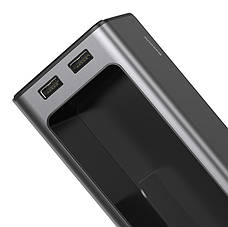 Автомобільний органайзер між сидіннями Baseus Deluxe Metal Armrest Console Чорний (CRCWH-A01), фото 6