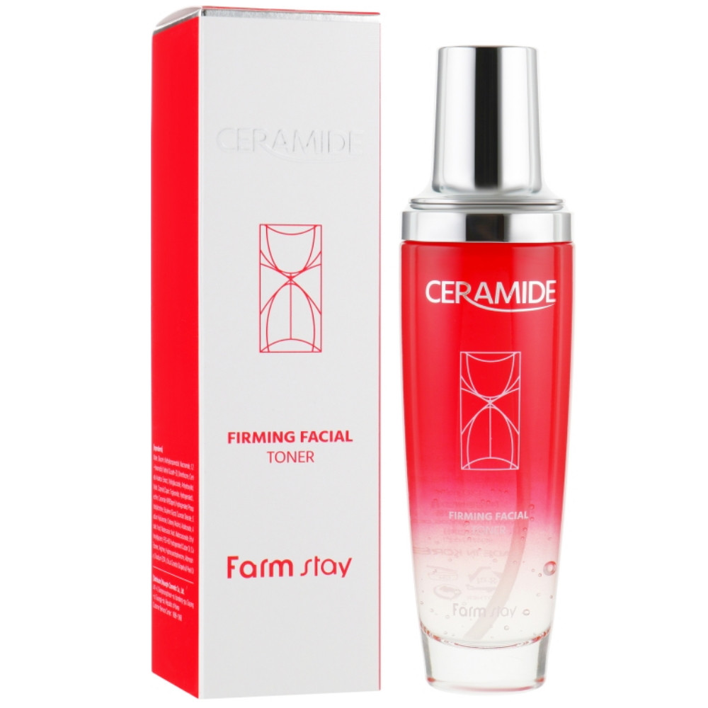 Зміцнюючий тонер для обличчя з керамідами FarmStay Ceramide Firming Facial Toner 130 мл, фото 1