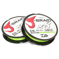 Шнур Daiwa J-Braid X8 chartreuse 150m 0.06мм 4кг