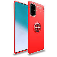 Чохол TPU Ring для Samsung Galaxy M31s / M317 бампер з підставкою Red