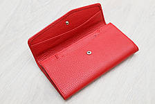 Жіночий тонкий шкіряний гаманець червоний Desisan Туреччина, фото 3