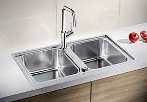 Мийка кухонна з нержавіючої сталі Blanco Lemis 8-IF stainless steel