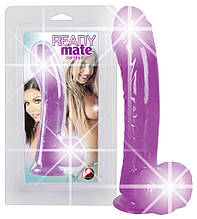 Фалоімітатор з мошонкою Ready Mate Softdildo Lila
