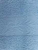 NORA. Чешские полотенца махровые, качественные, банные., голубое