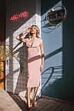 Жіноча сукня з глибоким декольте Люкс (різні кольори) XS S M L, фото 4