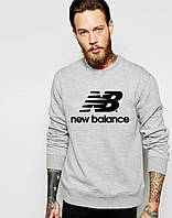 Мужская спортивная кофта свитшот, толстовка New Balance (Нью Беленс) XXL