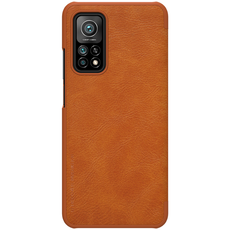 Захисний чохол-книжка Nillkin для Xiaomi Mi 10T / Mi 10T Pro / Redmi K30S Qin leather case Brown