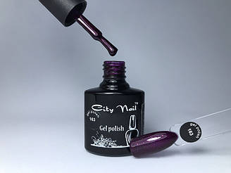 Гель-лак CityNail 163 сливовий з шиммером