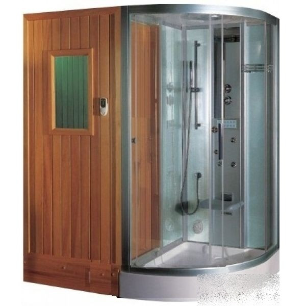Сауна з гідромасажним паровим боксом EAGO DS202F3 (ліва), 1800х1200х2220 мм