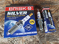 Свічки Ваз, Газ, Заз, Москвіч, Ланос, Сенс (8-клапанний двигун) Brisk Silver LR15YS під газове обладнання