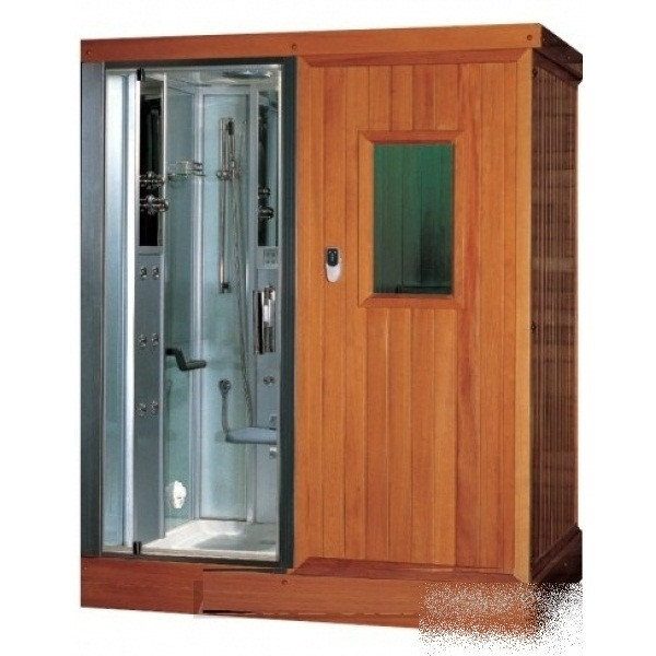 Сауна з гідромасажним паровим боксом EAGO DS201F3 (права), 1800х1200х2220 мм
