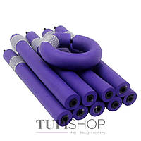 Бигуди-папильотки с липучкой - фиолетовый, 18х180 мм (300203)